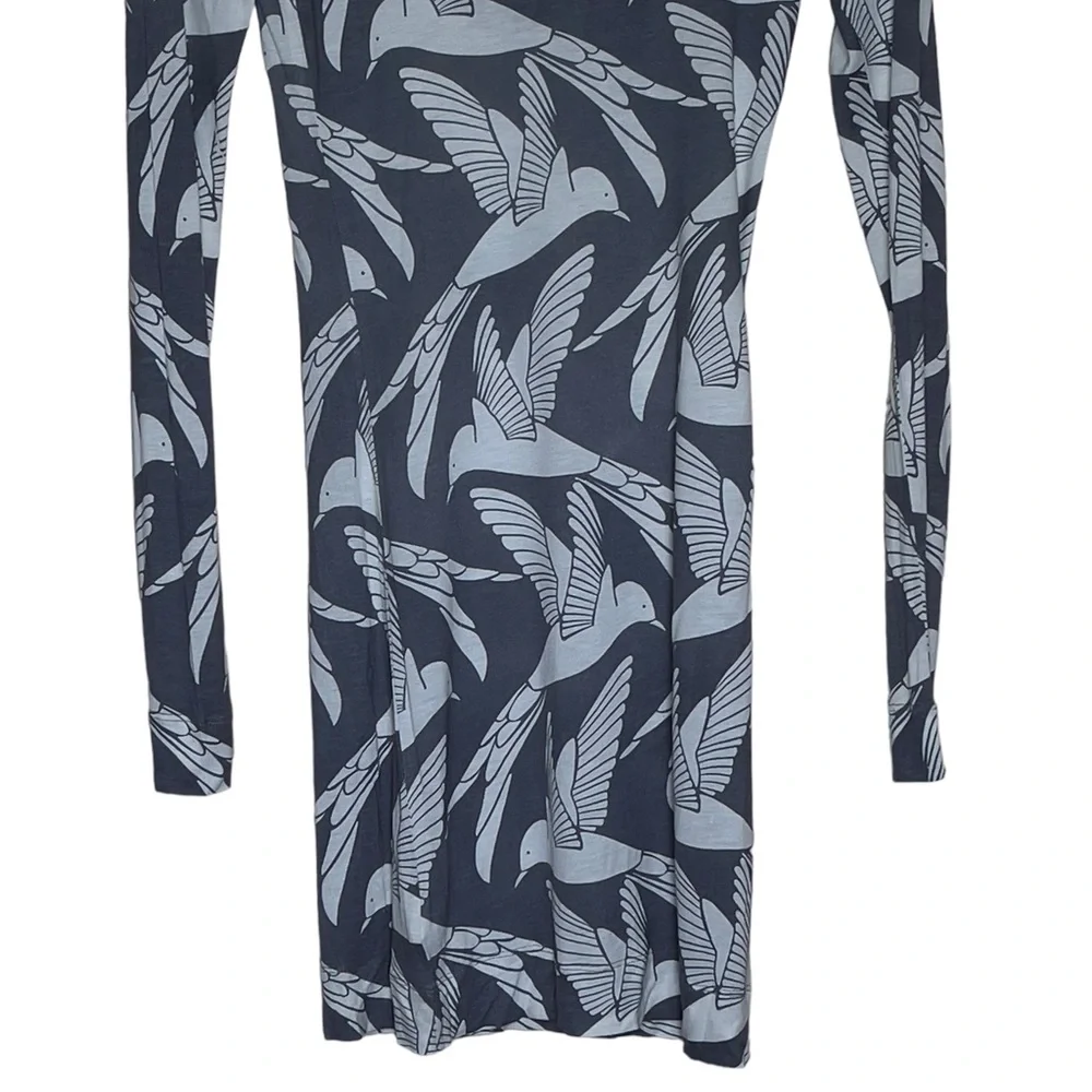 Young Fabulous & Broke Bird Print Size XS Black & White Dress - Picture 8 of 9